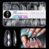 140pc 3D Diamond Soft Gel Nail Tips Style 03 Nail Art Designs image 0